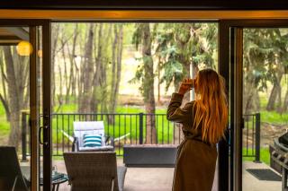 Serene Riverside Retreat with Sauna, Hot Tub, Fire Pit by Forest & Peak Retreats - 9