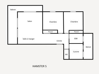 Appartement 3*, 2 chambres, 6 personnes, proche pistes, WIFI - FR-1-304-280 - 2