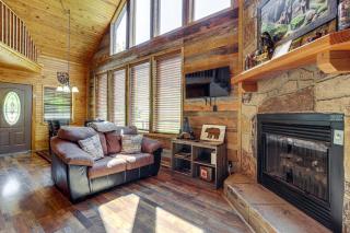 Views, Fire Pit + Game Room: Smoky Mountain Cabin - 6