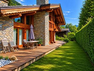Chalet Spacieux à Chamonix pour 9 – Vue Panoramique Mont-Blanc, Jacuzzi, Jardin & Parking - 0