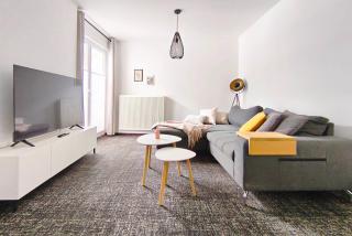 Exclusive 85 qm Wohnung, offener Loft-Charakter, 24-Std Check-In, separater Eingang, Parkplatz, 6 Personen, 3 Schlafzimmer, Familien- Geschäftswohnung, WLAN - 8
