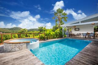 La sousta Dezil Bas de villa indépendant spa piscine vue mer - 3