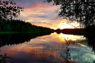 Perinteinen mökki järven rannalla - 5