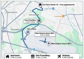 Airport-Fiera New Apt with terrace Bergamo Stay - 5