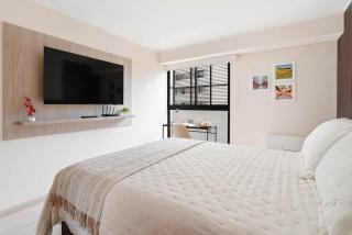Studio con A/C, desk y coworking en Larco - 0