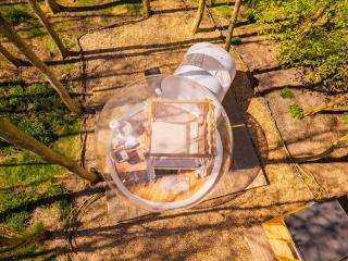 Bubbeltent in bos met hottub, 20m Amsterdam - 3