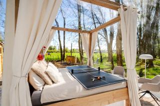 Bubbeltent in bos met hottub, 20m Amsterdam - 3