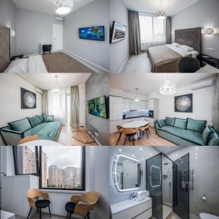 8-59 Tetris, Dilova 1-2, Kyiv centre, Olimpiiska metro nearby, 15 kW backup power, Petrovdom Apartment - 8