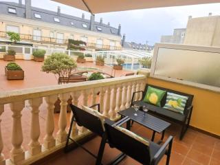 Apartamento con terraza y piscina Playa Rapadoira - 5