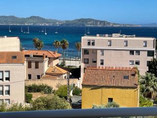 Très beau T2 climatisé refait à neuf, vue mer panoramique exceptionnelle à 120m à pied de la plage - 1