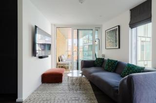 Sleek 1BDR Flat with Balcony Private Work Space - 0