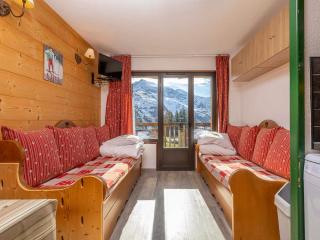Studio cabine cosy pour 4 personnes à Avoriaz, balcon sud - FR-1-314-266 - 2