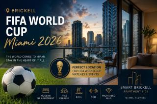Modern Brickell Apartment Free Parking Pool Gym World Cup Ready - 4