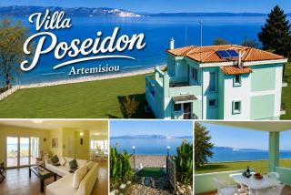 Luxury Beachfront Villa Poseidon Artemisiou Παραθαλάσσια Βίλα στην βόρεια Εύβοια για φιλοξενία 9 ατόμων - 0