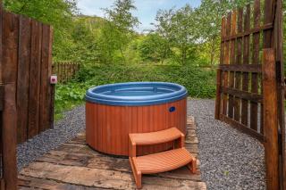 Thistle Lodge, Lake District shepherd hut with hot tub - 9