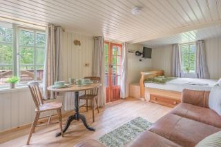 Willow Lodge, Lake District shepherd hut with hot tub - 1