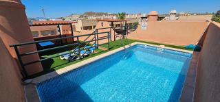 Apartamentos Paraíso Vera Playa, Ed Palmerston, Atico B a pie de Playa, piscina privada en solárium, WI-FI - 4