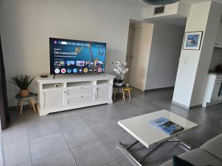 T2 moderne à Porticcio, Terrasse XXL, Tout à pied - 9