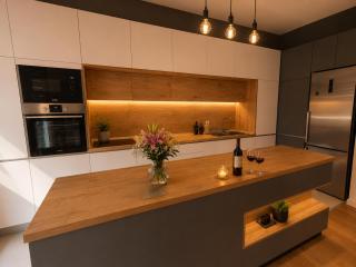 Elegant Vodno View Stay 2BR Garage Fireplace - 9