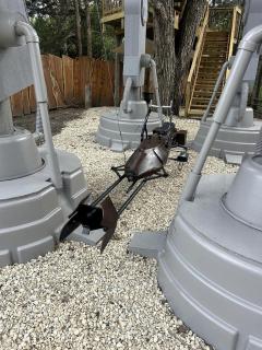 Spectacular Treehouse with Speeder Bike & Creek Views near Forestburg, Texas - 2