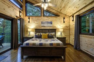 Modern Two-Story Cabin with Hot Tub, Game Loft & Fire Pit in Southeast Oklahoma - 6