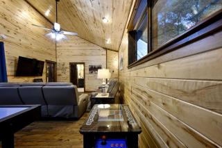 Modern Two-Story Cabin with Hot Tub, Game Loft & Fire Pit in Southeast Oklahoma - 3