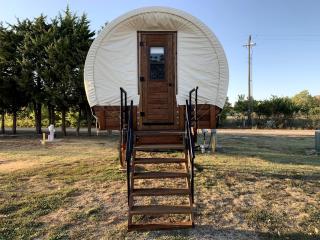 Cozy Covered Wagon for a Unique Glamping Experience in Beaumont, Kansas - 5