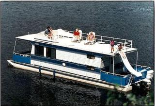 Spacious Cabin-Style Houseboat with Water Slide and Upper Deck Views Near Birch Lake, Babbitt, MN - 0