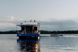 Luxury Wide-Body Houseboat with Flybridge Steering & Water Slide Near Birch Lake, Babbitt, Minnesota - 9