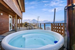 A&Y Holzhaus Chalet Vitznau Whirlpool Rigi - 6