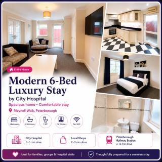 Modern 6-Bed Luxury Stay by City Hospital - 0