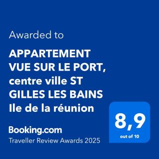 APPARTEMENT VUE SUR LE PORT, centre ville ST GILLES LES BAINS Ile de la réunion - 9