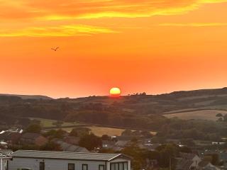 Swanage Luxury Caravan - Stunning sea views, Large decking area, Free EE WIFI, Sleeps 6, Pet Friendly on Swanage Bay View Holiday Park - 2