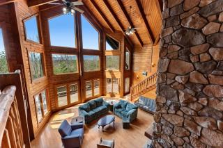 Log Cabin w Fireplace Screened Porch Deck & WiFi - 4