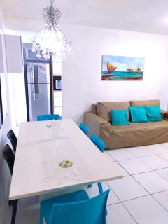 Palm Village Acqua, Vista Privilegiada das Piscinas, 3 Quartos, Até 8 Pessoas, Muro Alto - 6