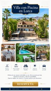 Villa en Lorca Piscina Vistas Terraza y Barbacoa-Venta Ruizo - 0