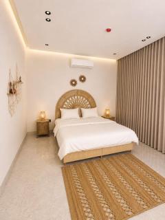 One bedroom and a living room with a bohemian style - 1