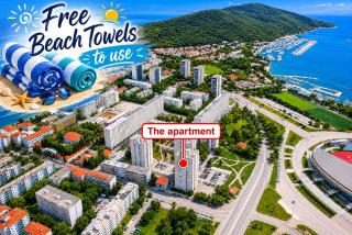 Sea view apart 75m2, Free parking, Close to center - 0