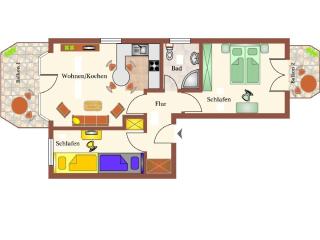 Haus Duhner Brise, Whg 3, Seesicht - 8