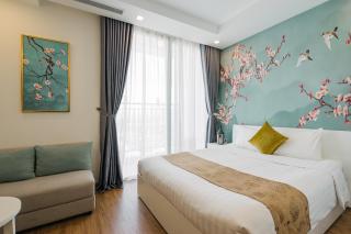 Modern Skyline Studio Apartment with Sunset View in Green Bay Hanoi - 0