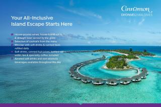 Cinnamon Dhonveli Maldives - Complimentary Speedboat Return for 2 pax on 7 nights or more stays valid to 31 Oct 2027 & up to 2 kids stay free - 9