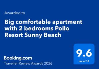 Big comfortable apartment with 2 bedrooms Pollo Resort Sunny Beach - 8
