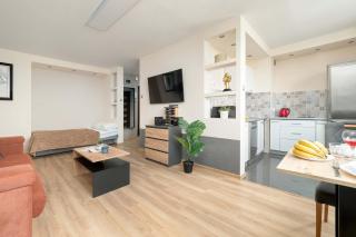 Modern Studio on Piotrkowska Street City View by Noclegi Renters - 1