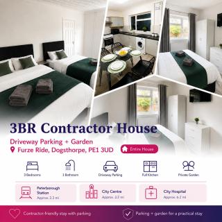3BR Contractor House with Driveway Parking and Garden - 0