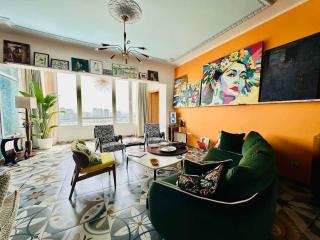 The Magnificent Retro Nile Loft/ Zamalek View - 7