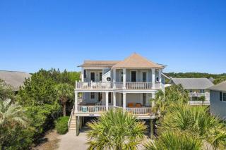 Elegant Beachfront Escape with Wrap-Around Porches - 0