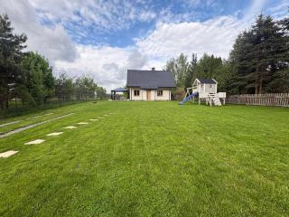 Nowy dom domek Sajzy 34 na Mazurach, balia ogrodowa z funkcją jacuzzi - 7
