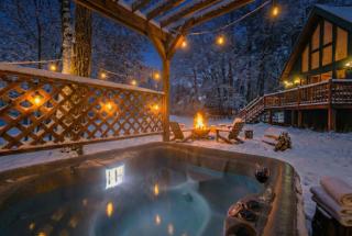 A-Frame Ski Hike Hot Tub Firepit - 8