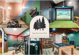 Epic Poconos Pad - Pool - Hot Tub - Gym - Golf Sim - 0