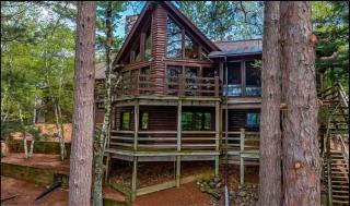 Lakefront home with private dock two decks kayaks & AC - 5